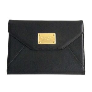 Michael Kors Black Saffiano Leather iPad Mini Tablet Folio Case‎ Cover